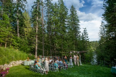 Riverfront wedding venue north idaho