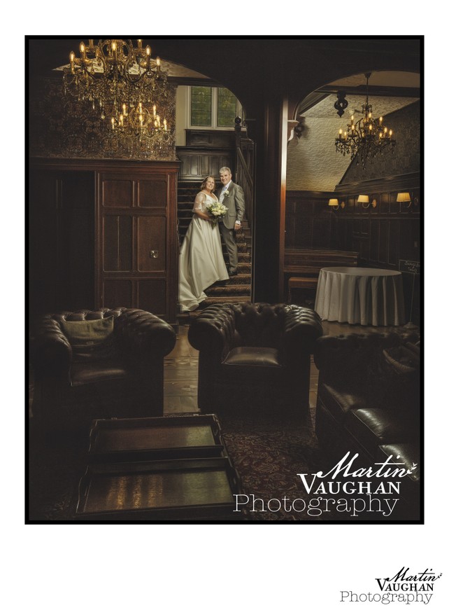 Tyn Dwr Hall Llangollen North Wales best wedding photographer Martin Vaughan image