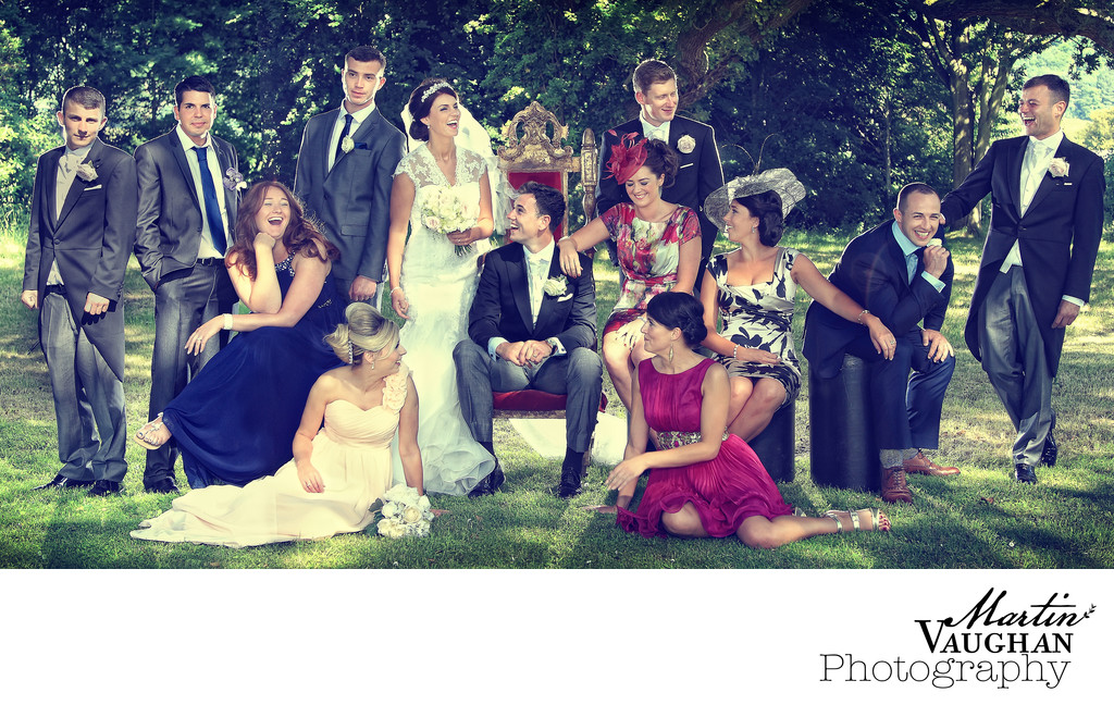Vanity Fair style wedding group phototgraphy
