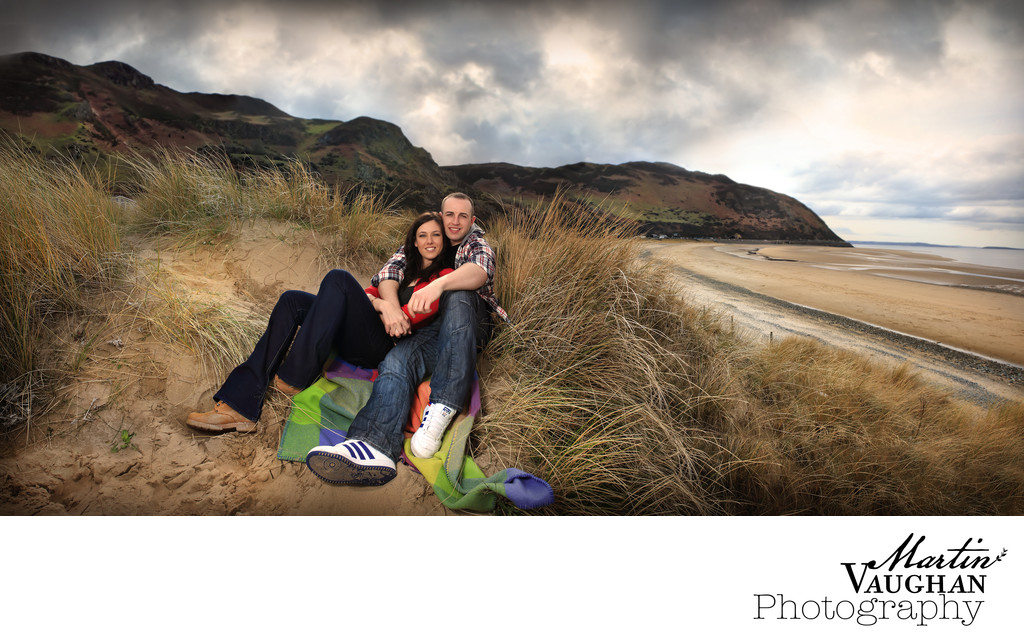 Scott and Jess engagement shoot conwy