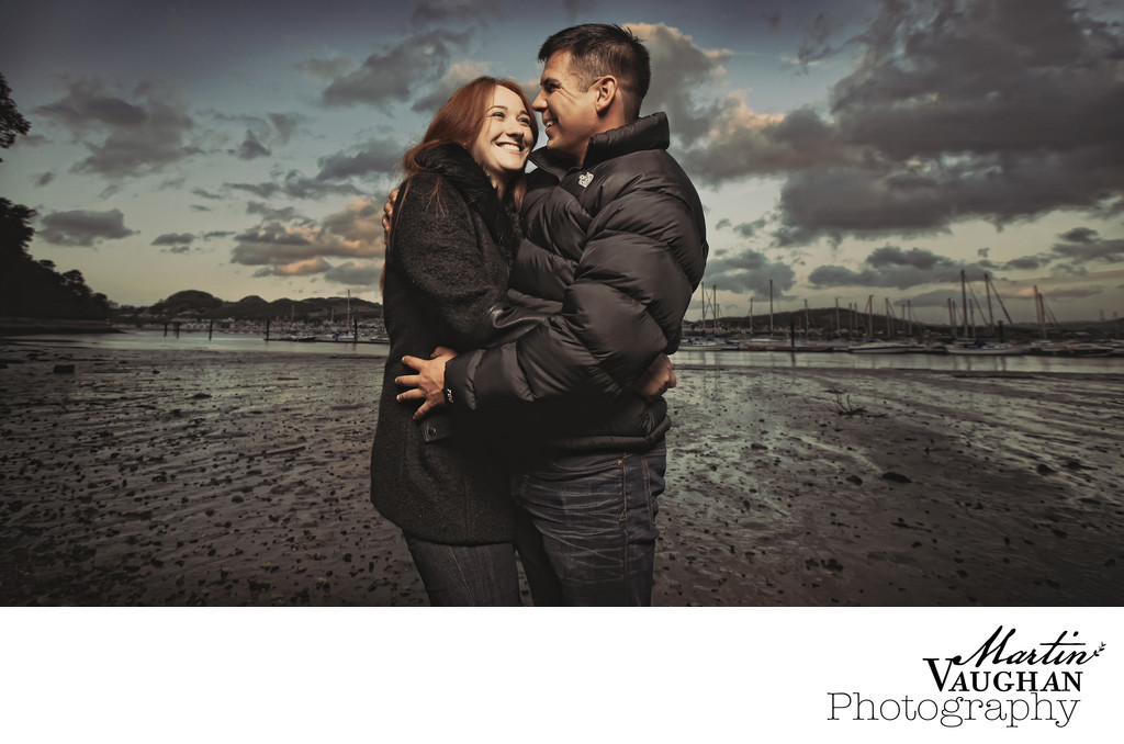 Top wedding photographer in Conwy engagement shoot