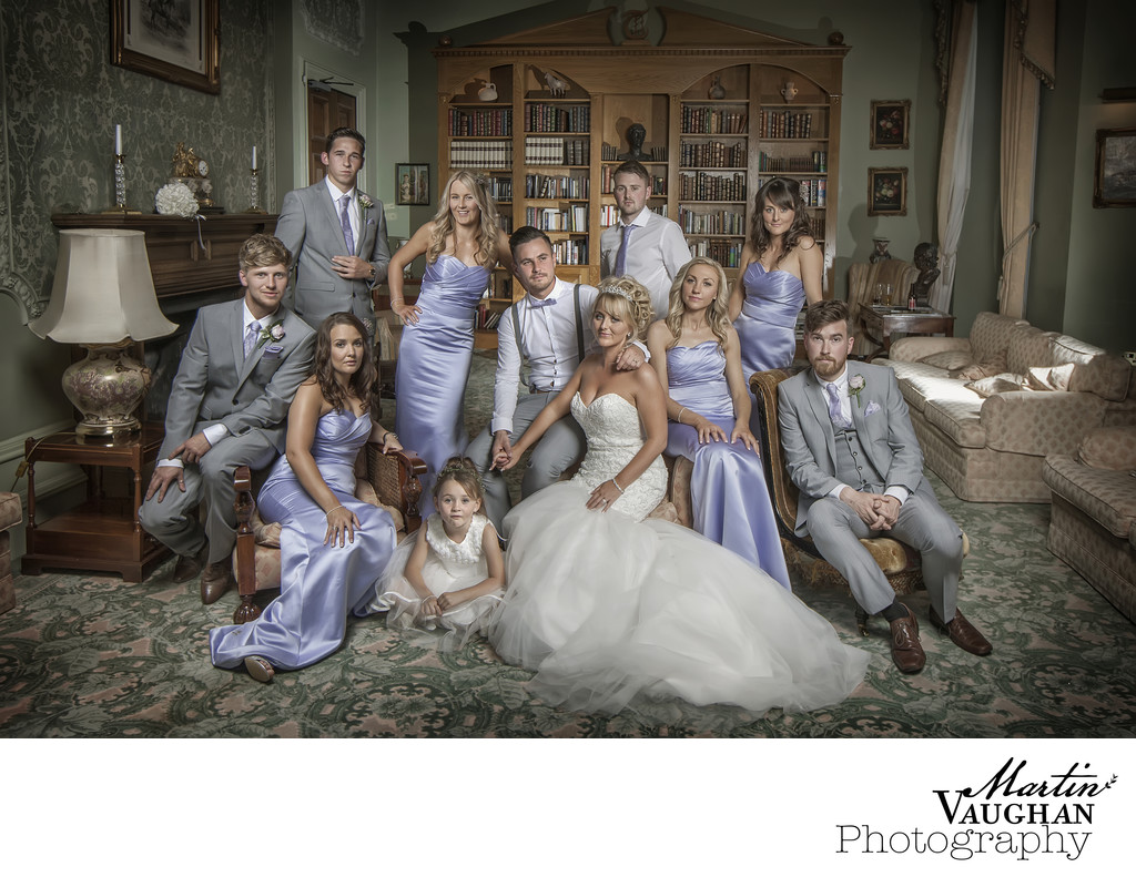 Best bridal party wedding photographs in North wales