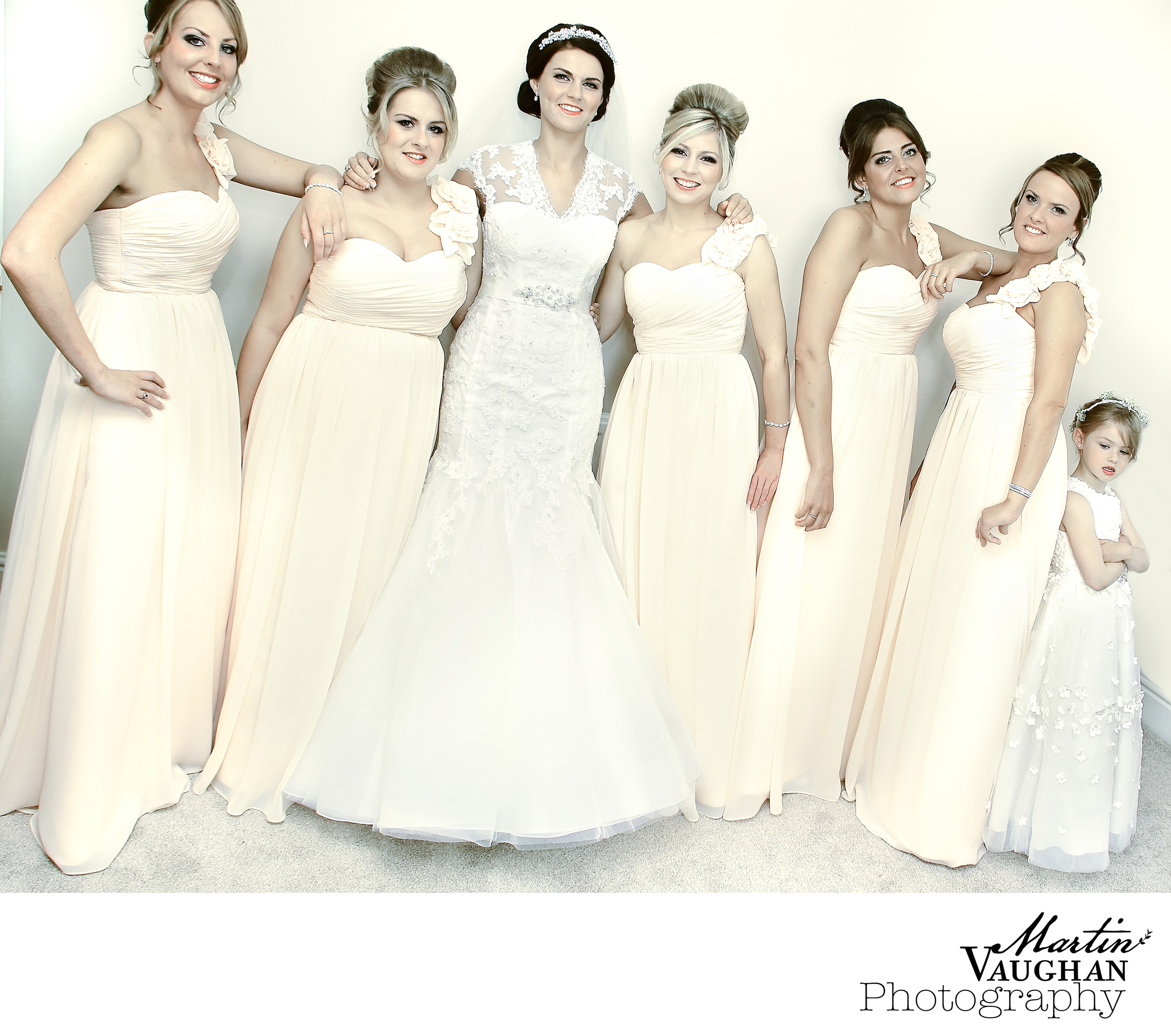 Bridesmaids iconic shot by Martin Vaughan