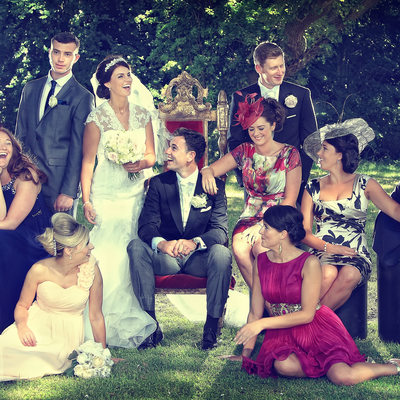 Vanity Fair style wedding group phototgraphy