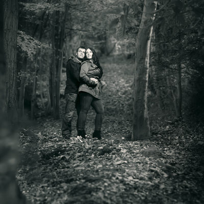 Engagement shoot by Martin Vaughan in Pwllycrochan