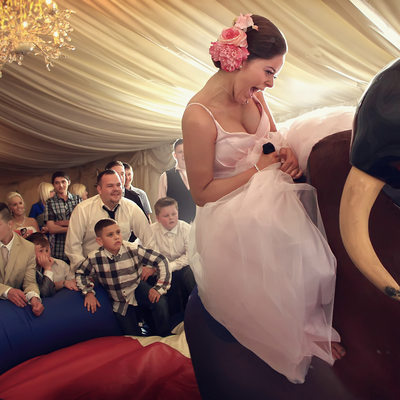 Rodeo Bull wedding at Meifod Anglesey