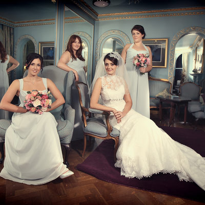 Bridesmaids photography Portmeirion North Wales