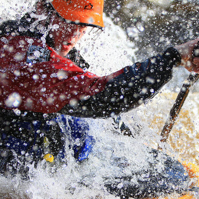 Rydal Penrhos School photos of white water kayaking