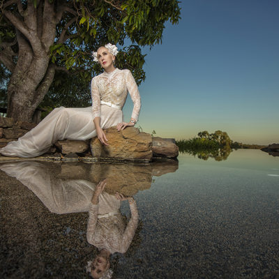 Beautiful mermaid bride Martinvaughanphotography