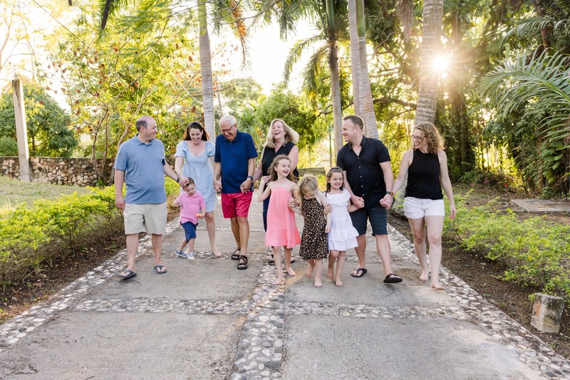 Family golden hour Pimento Hill House Jamaica