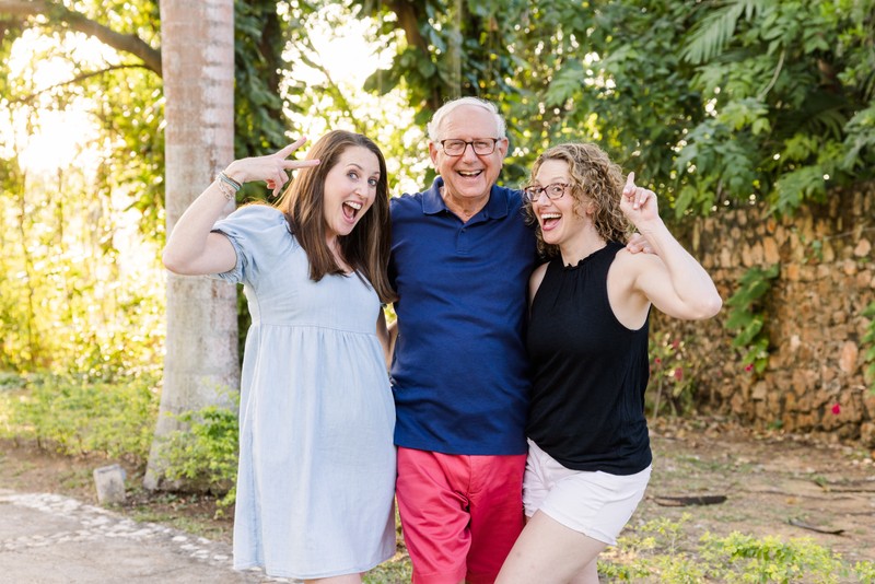 Family relaxed Pimento Hill House Jamaica session