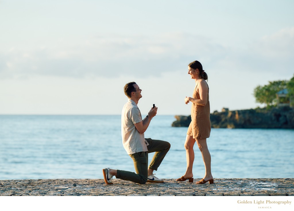 Surprise proposal-Rock House, Negril, Jamaica