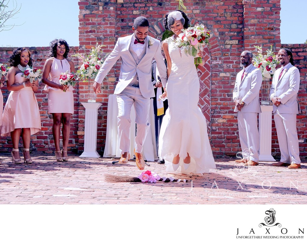 Joyful Tradition: Newlyweds Jump the Broom