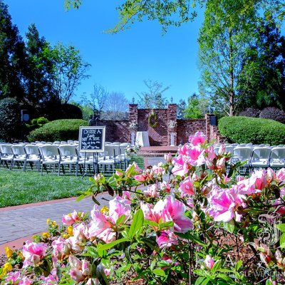 Azalea-Ringed Gardens at Carl House Wedding Ceremony