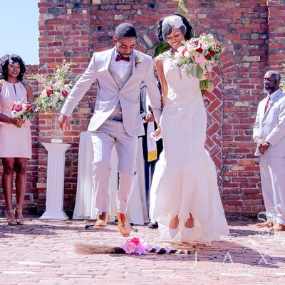 Joyful Tradition: Newlyweds Jump the Broom