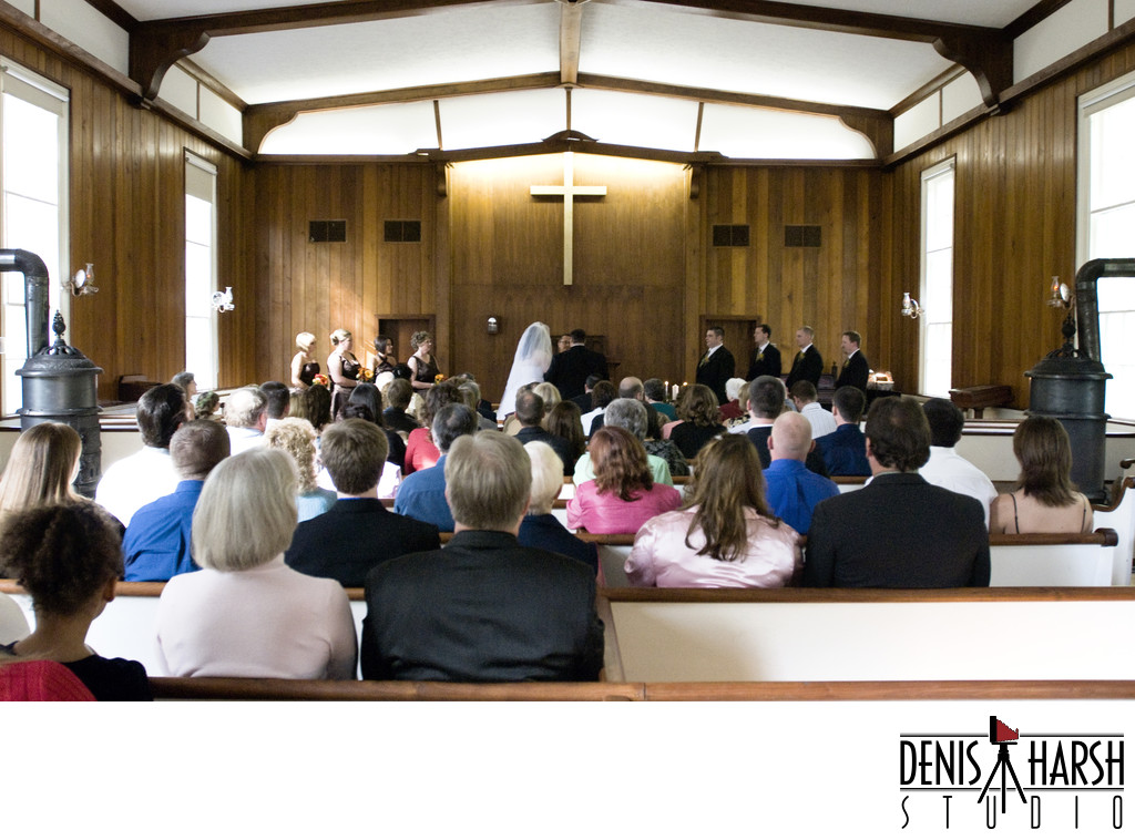Bloomington Photographer at Funks Grove Church Wedding