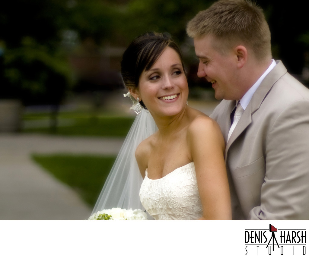 Champaign Urbana Wedding Photographers on U of I campus
