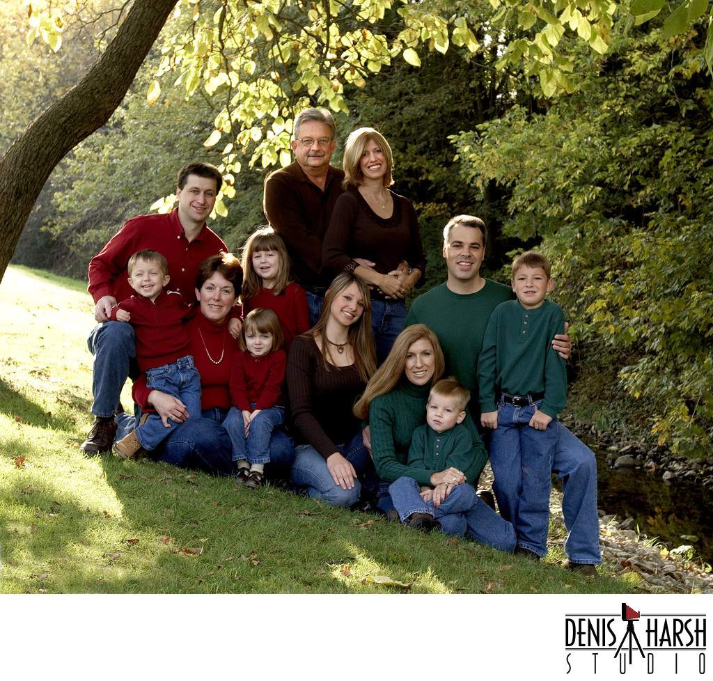 Family Portraits Bloomington Outdoors at beautiful park