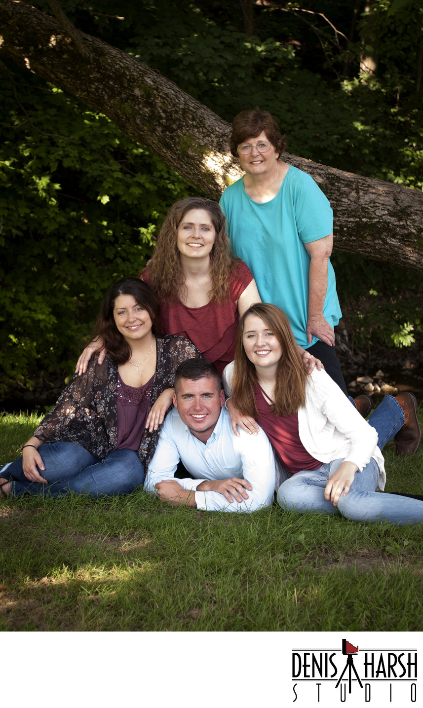 Family Photographers Bloomington Normal outdoor family