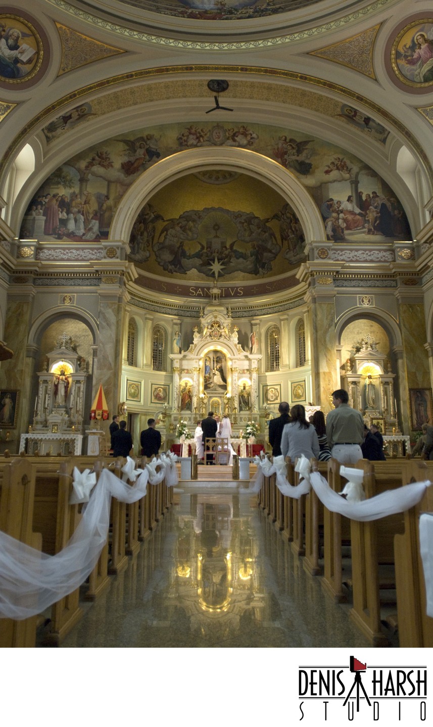 St Hyacinth Basilica Wedding Ceremony-Chicago Photographer
