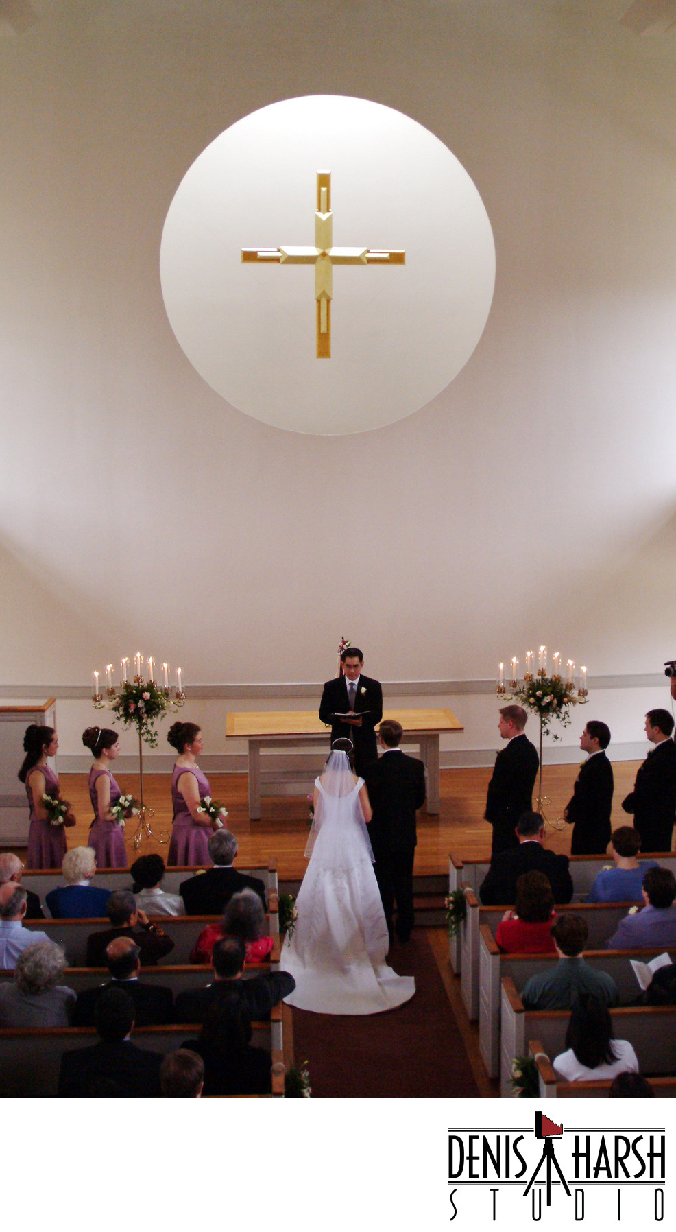 Wedding Ceremony in Evelyn Chapel at IWU