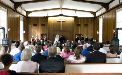 Funks Grove Church Wedding near McLean IL
