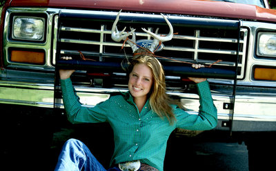 Bloomington Senior Pictures Farm Girl and her Truck