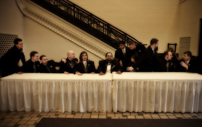 Creative Groom & Groomsmen reenact the Last Supper