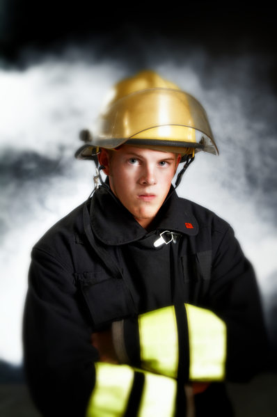 Senior Pictures Bloomington Normal-Junior Firefighter