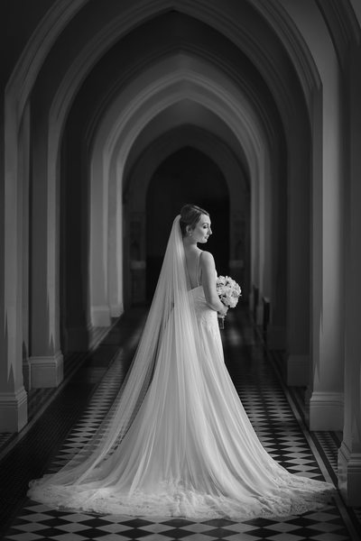Bride at Stanford Hall Hotel