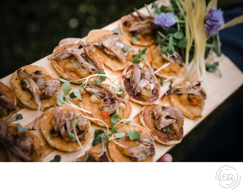 Sacramento Wedding Photographers Reception Appetizers