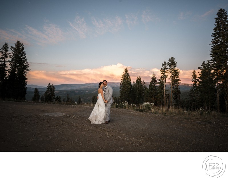 Lake Tahoe Wedding Photographer: Sunset Romantics