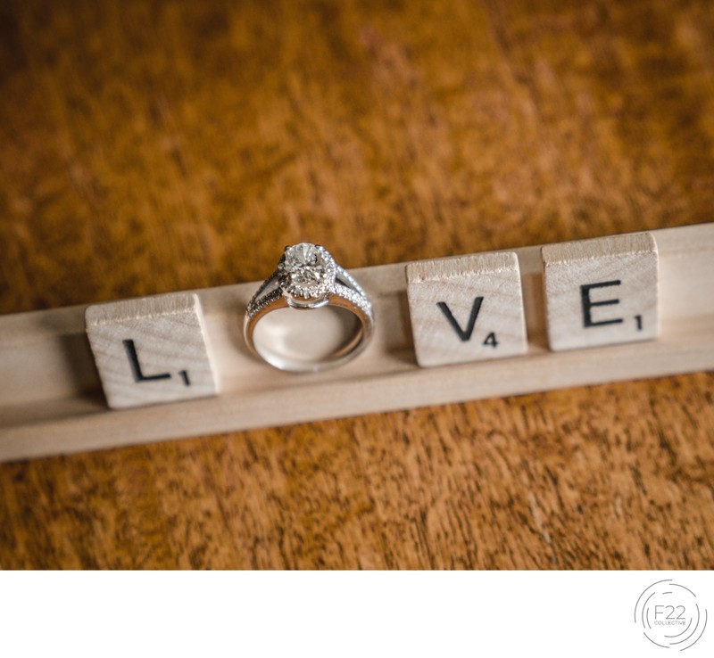 Lake Tahoe Wedding Photography: Scrabble Wedding Rings