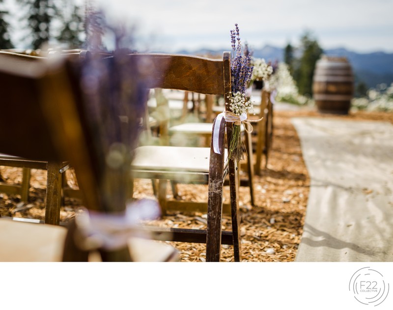 Lake Tahoe Wedding Photography: Ceremony Chairs