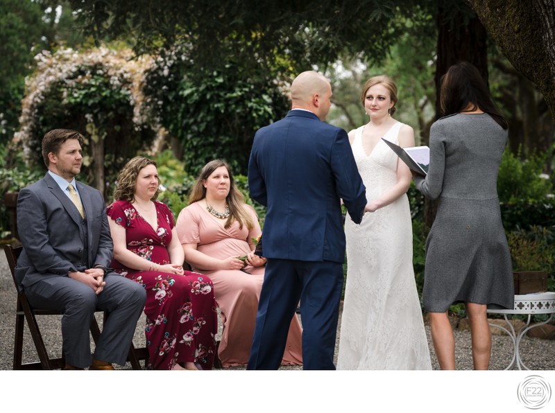 Intimate Wedding Vows Sacramento Photographers