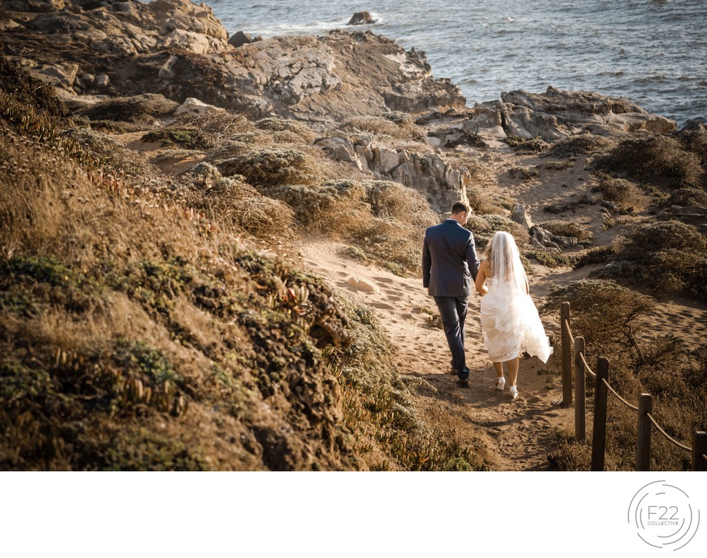 Best Wedding Photographers Sacramento Beach Cliffs