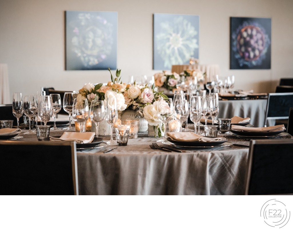 Sacramento Wedding Photographer Reception Table Decor