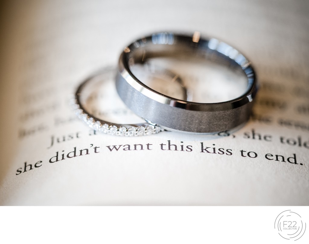 Sacramento Wedding Photographer Text with Wedding Rings