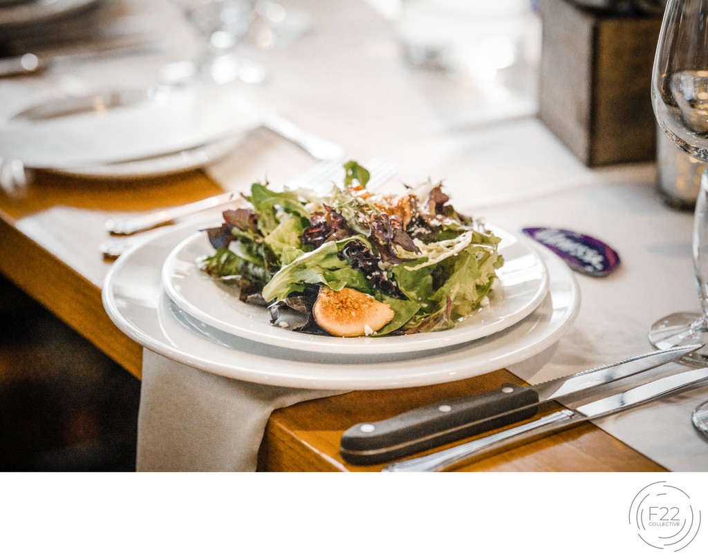 Sacramento Wedding Photographers Reception Salad