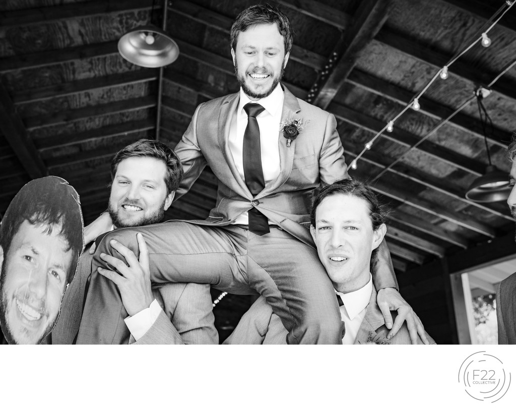 Best Wedding Photographers Sacramento Groom Carried