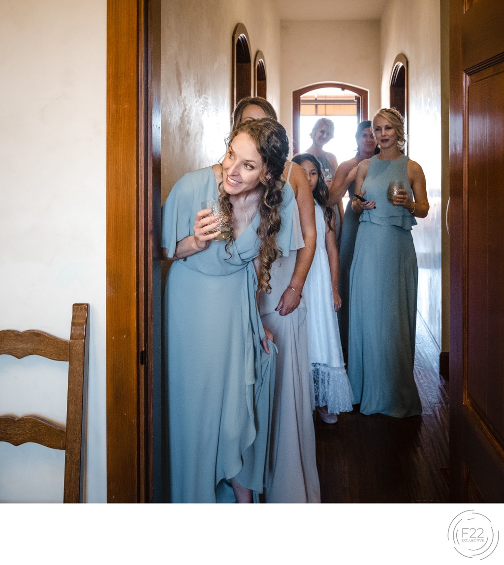 Peek Around Corner Best Wedding Photography Sacramento 