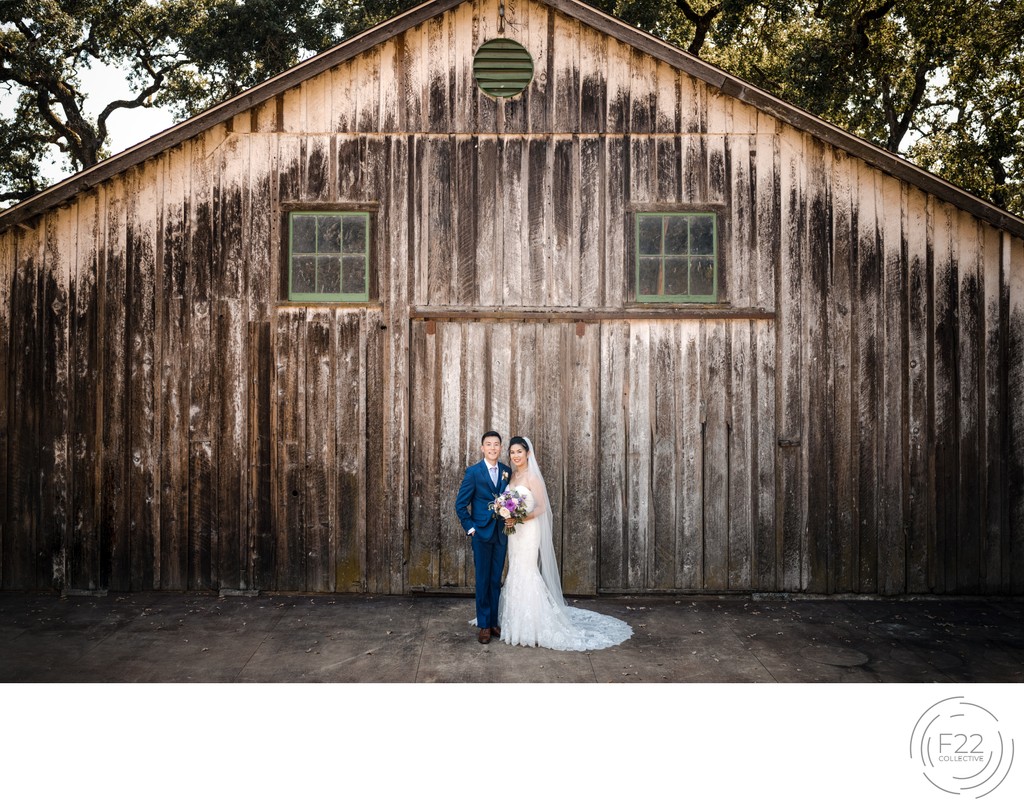 Couple at Barn Best Wedding Photographers Sacramento 