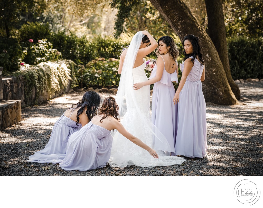 Best Bridal Party Wedding Photographers Sacramento 