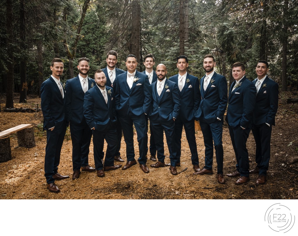 Groomsmen Outdoors Wedding Photographers Sacramento 