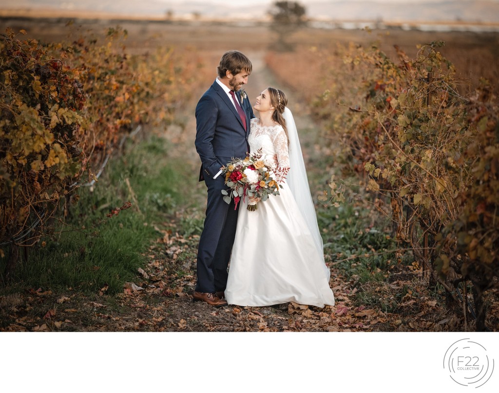 Vineyard Romantic Wedding Photographers Sacramento 