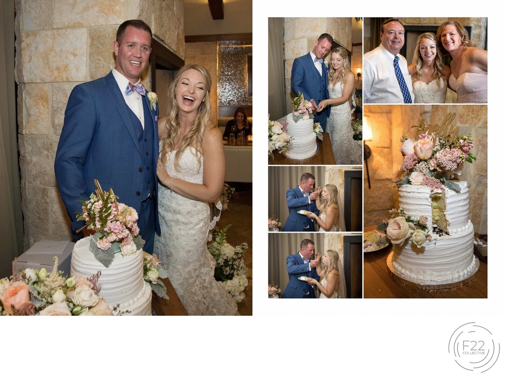 Wedding Photographers Sienna Rocklin Cake Cutting