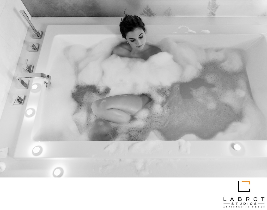 Boudoir Photography Bubble Bath