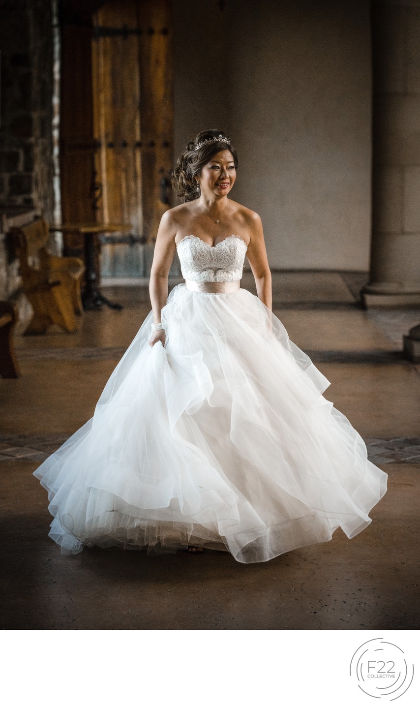Best Wedding Photographers Sacramento Bride Walking