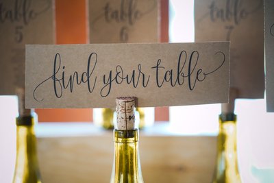 Sacramento Wedding Photographers Find Your Table Ideas