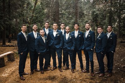 Groomsmen Outdoors Wedding Photographers Sacramento 